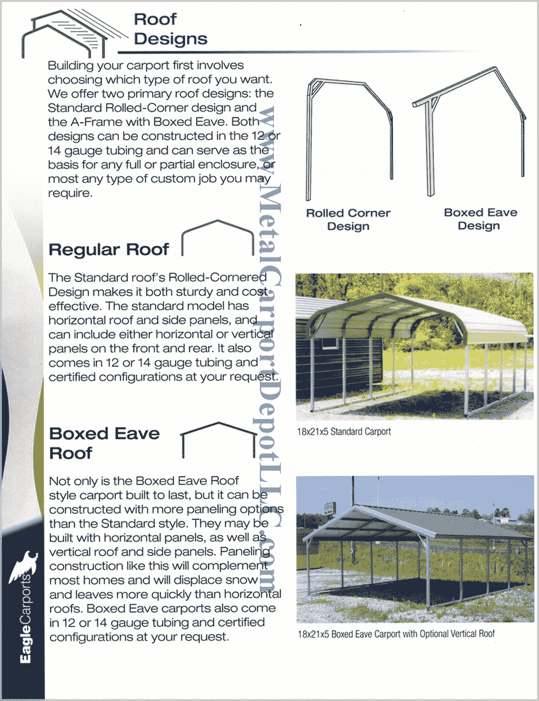 Metal Carport and Metal Building Design Information