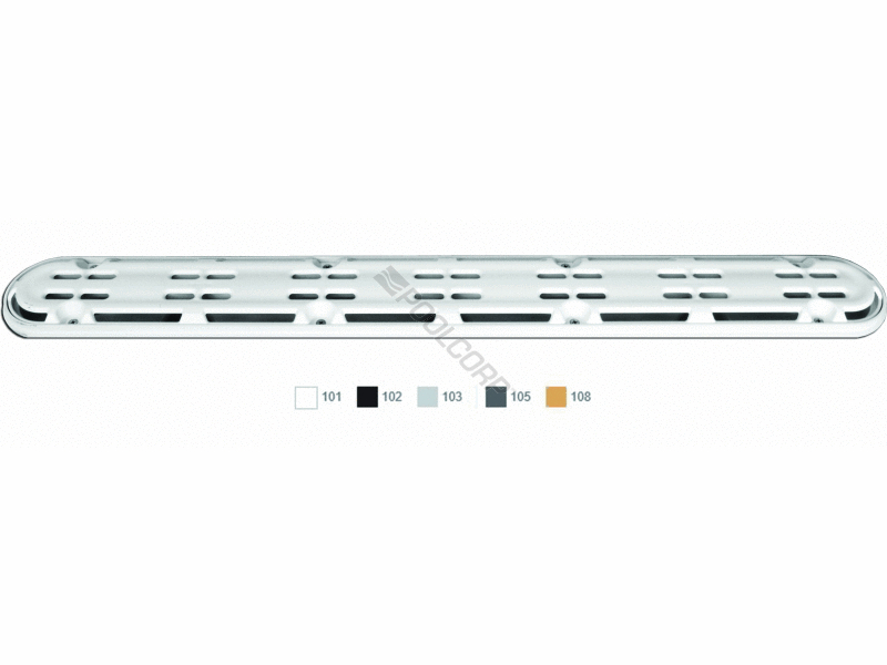 32 light gry channel drain frame & grate