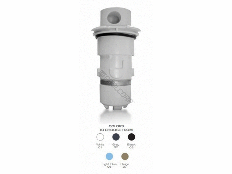white pv3 nozzle w/ twist lock cap