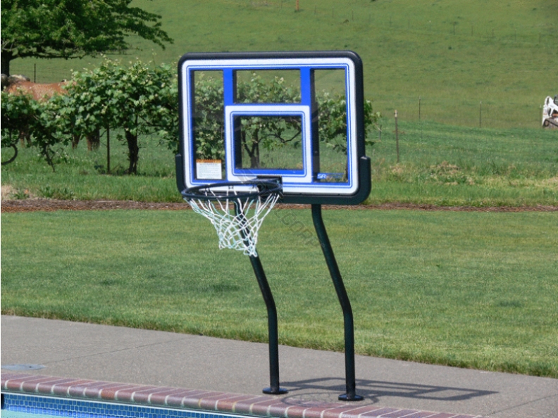 salt pool basketball game w/ anchor