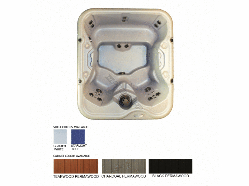 c500led starlit blue charcoal cab 220v 2hp 23 jets 280 gal