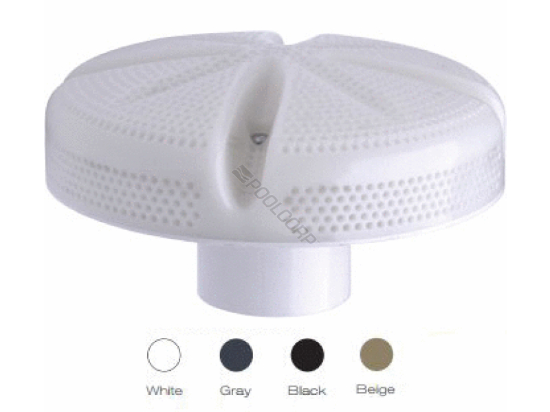 6 white ultra suction w/ 1.5mpt wall ftg