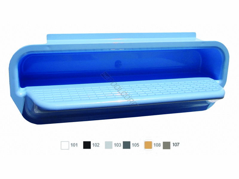3/set white wall step