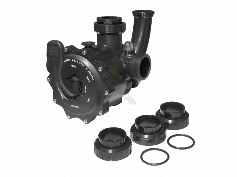 3 sm sand filter multiport valve w/ plumbing