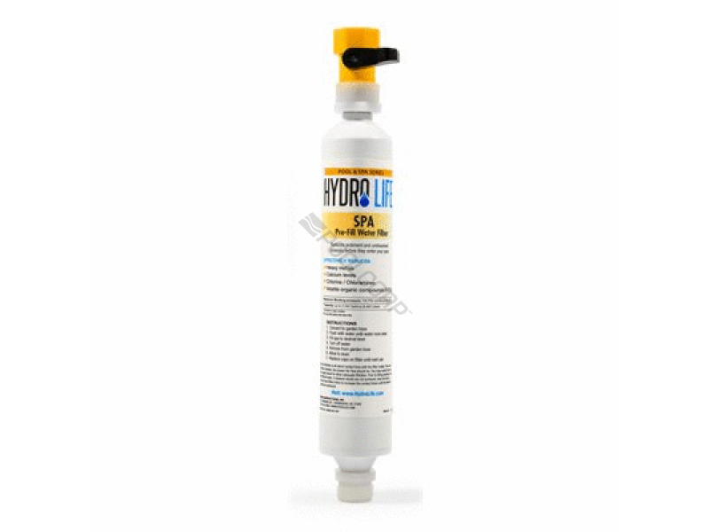 2.5k gal spa water pre-filter w/ shut-off valve