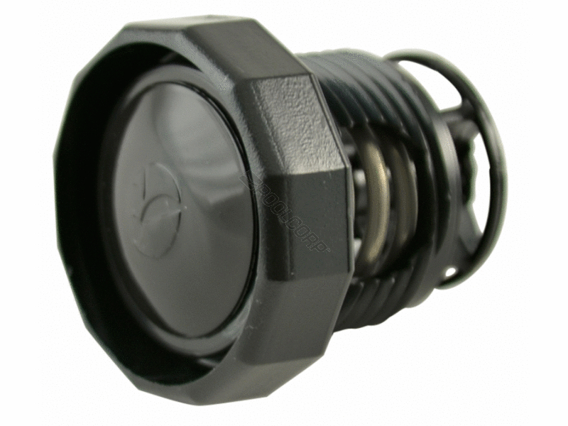 380/280/180 black pressure relief w/ black valve