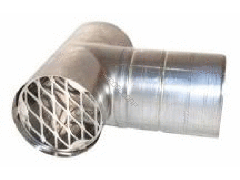 4 ss single wall termination tee