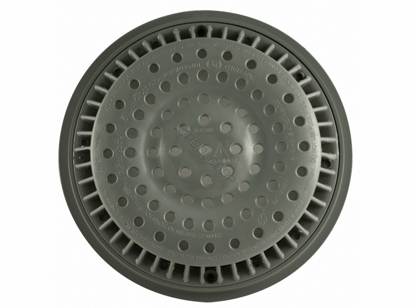 8 gry suction cover w/ frame