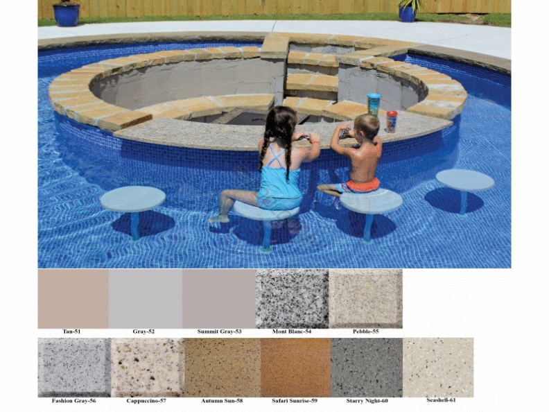 16 tan in pool/spa seat