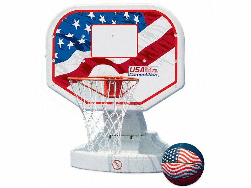 6/cs metal hoop basketball red/wht/blue bk bd