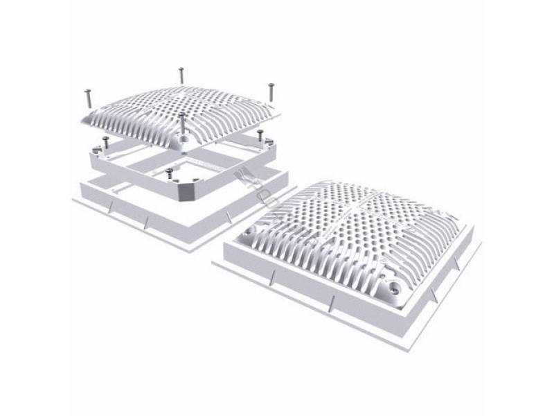 2pk 9x9 suction outlet sump w/ cover