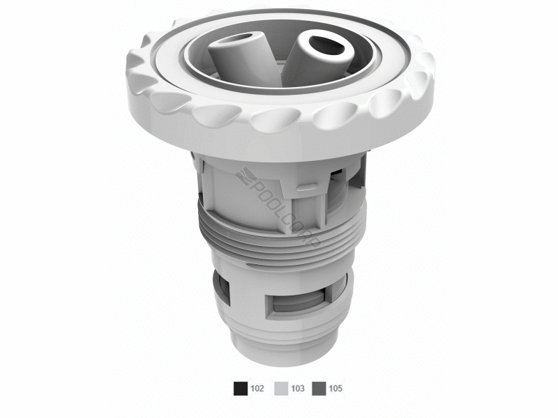 light gry aquathunder double rotational jet barrel