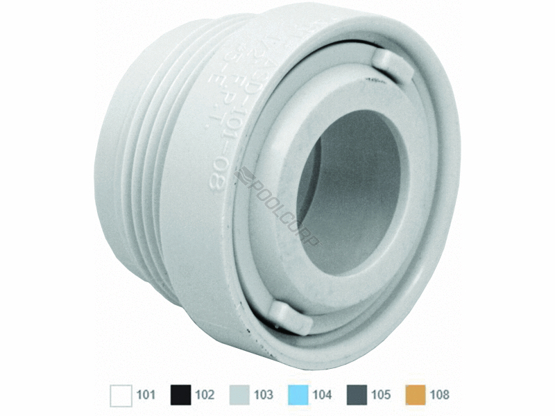 1.5mpt clear return extender w/ 1 orifice