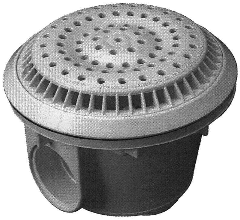 8/cs 1.5s white vinyl anti-vortex main drain