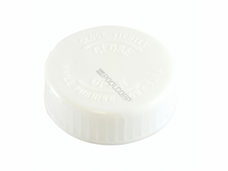 63mm push & turn cap white