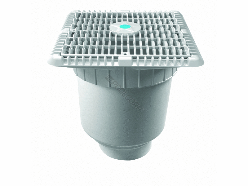 9x9 white wave suction cover w/ 4s sump