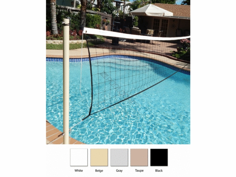 white anchor mount volleyball kit