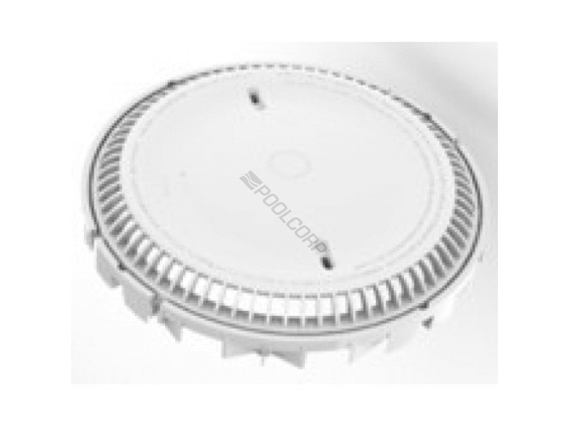 11.125 round white av vgb frame & grate