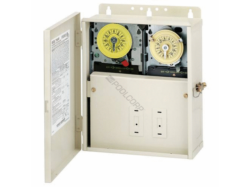 240v dpst dual timer power center w/ 1 heat delay