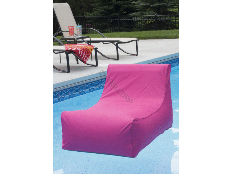 fuchsia aruba inflatable lounge chair