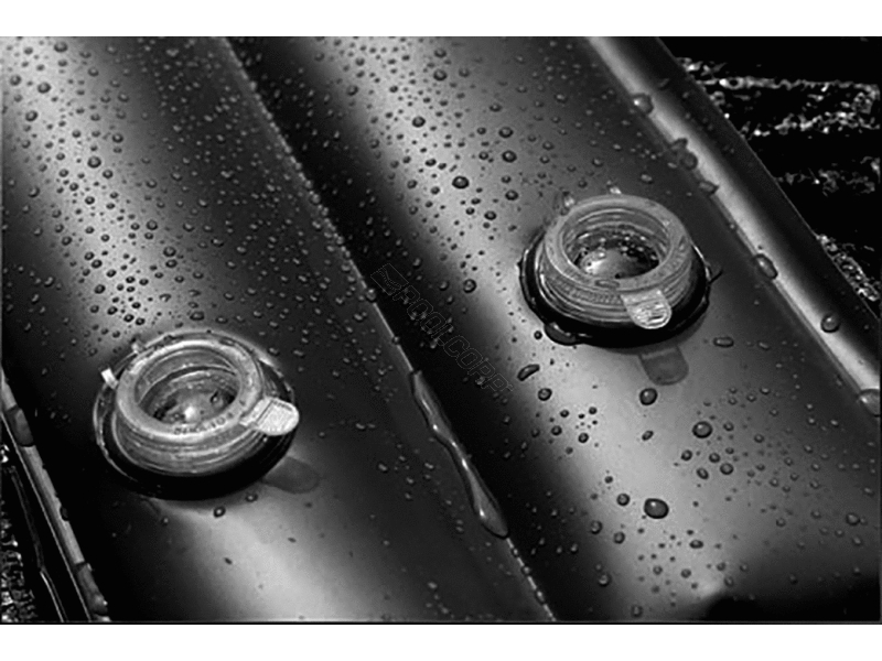 heavy duty black 10 double water tube