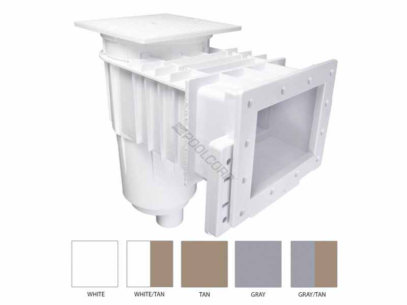 2s gry/sq tan lid ig gunite skimmer