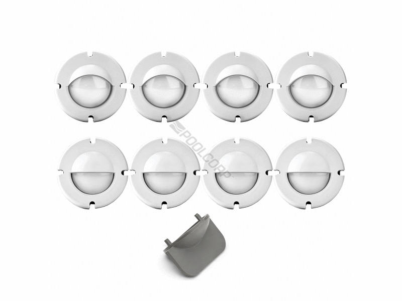 white watercolors nicheless light lens cover kit
