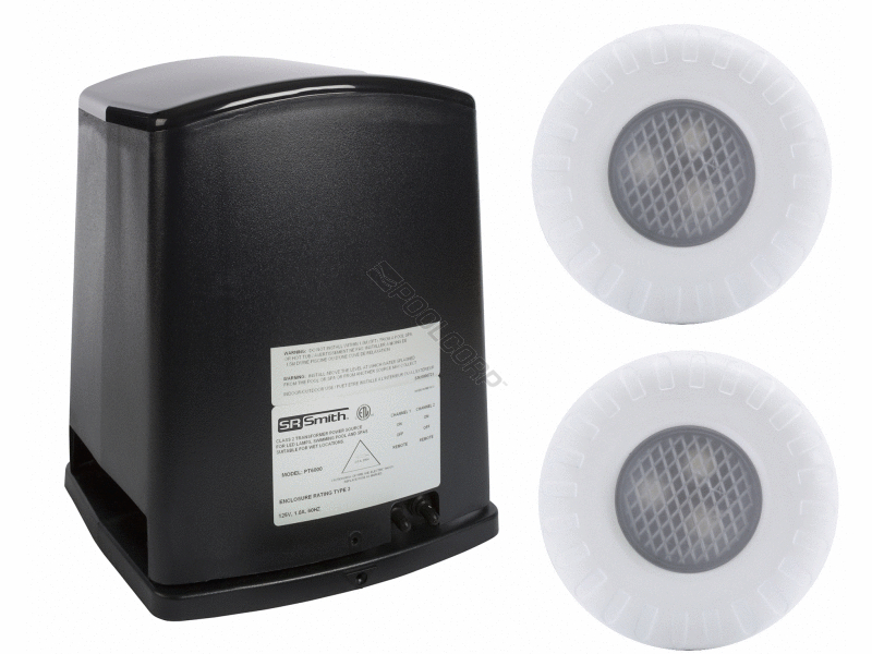 2 kelo rgb led 80cd w/ rc & 2 30w xfmrs
