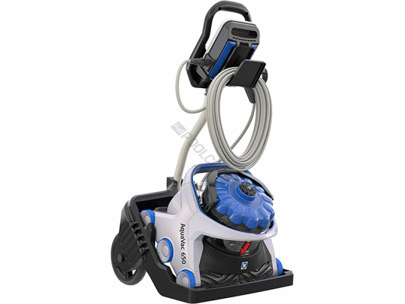 aquavac 650 robotic cleaner w/ caddy