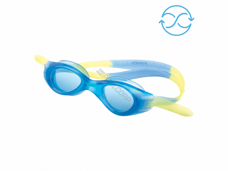 6/cs blue / green nitro flexible youth goggles