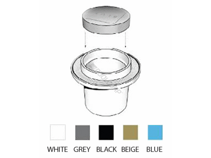 blue q360 jet collar housing w/ cap