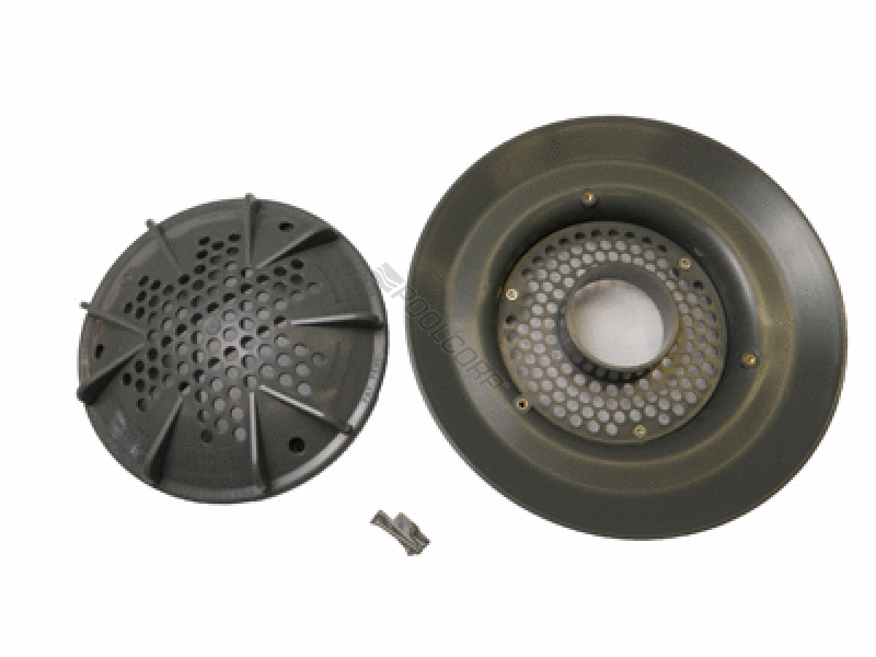 2/pk 10 dark gry pdr2 frame & grate