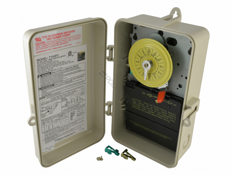 240v dpst outdoor mechanical timer - plastic box