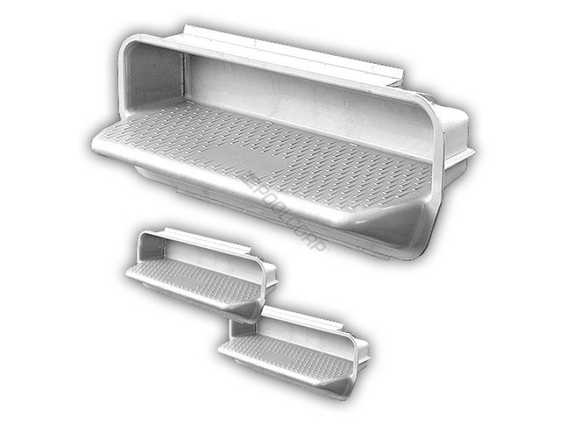 3/set white bag wall step