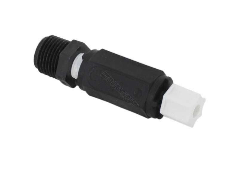 intelliph controller fitting injection w/ chk valve