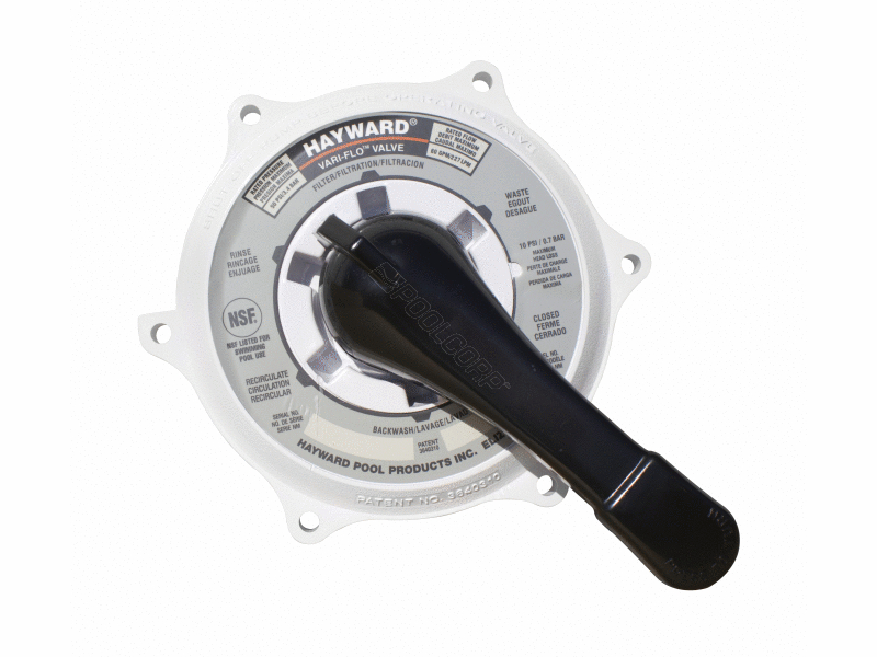 white vari-flo key cover & handle assy