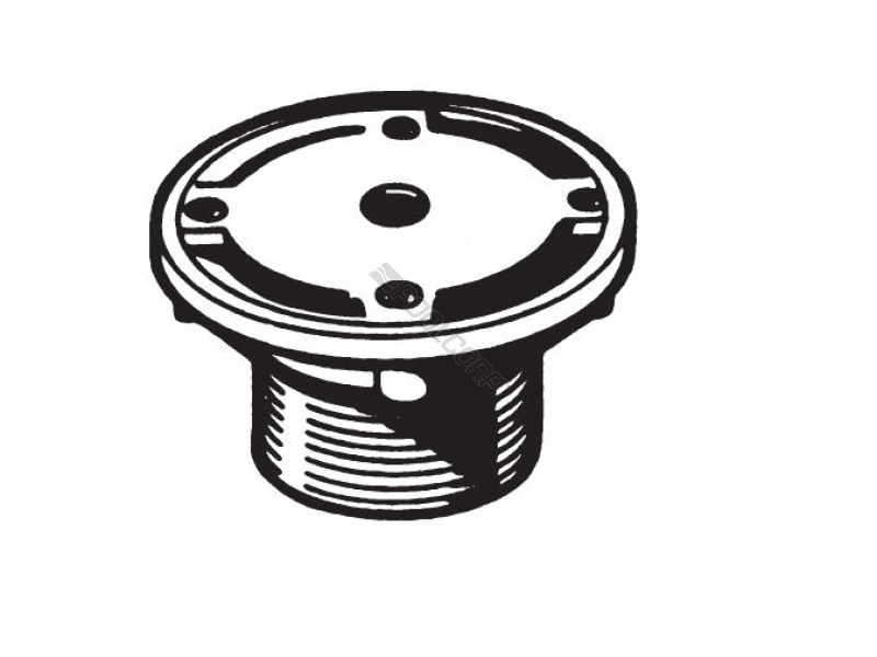 1.5sx2mpt white wall/ floor inlet fitting