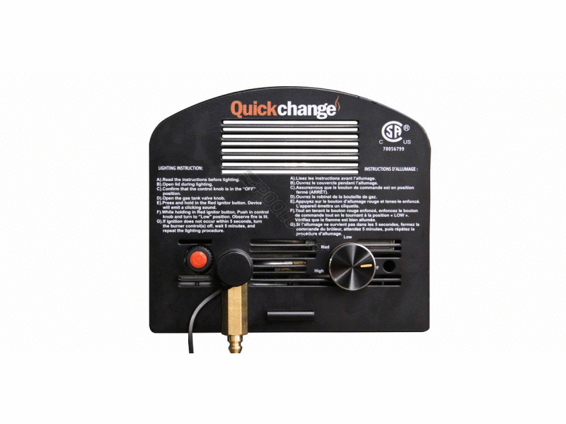lp quickchange gas insert w/ lava stone
