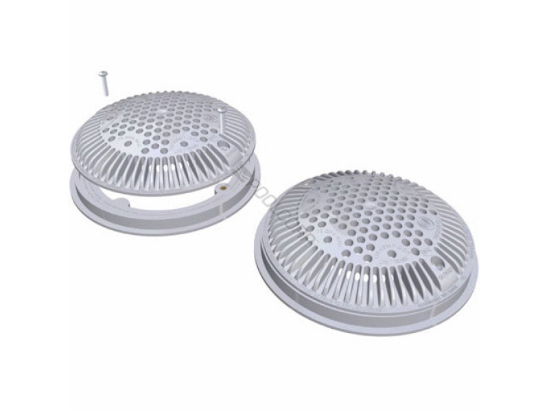 2pk 8 gry dual suction cover w/ av frame