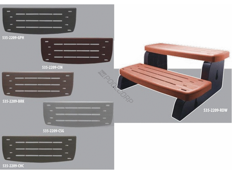 33 charcoal spa step