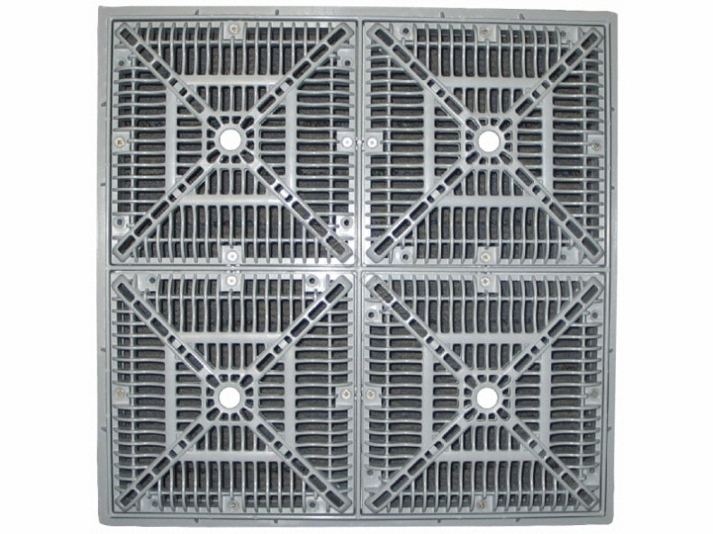 18 sq white vgb grate & frame