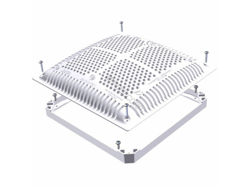 12x12 white hi-flow cover & inner frame