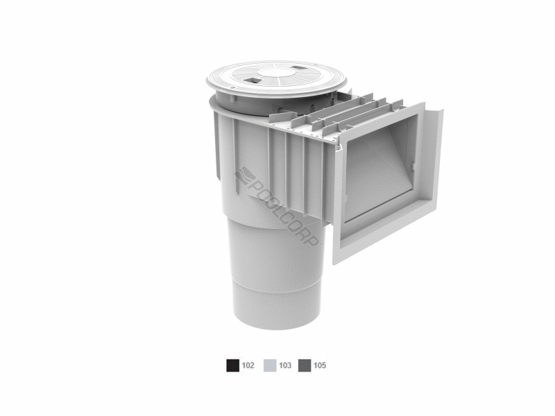 white flowstar skimmer w/ ozone port
