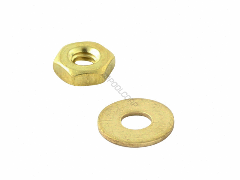 #10-24 starlite hexagonal nut w/ washer