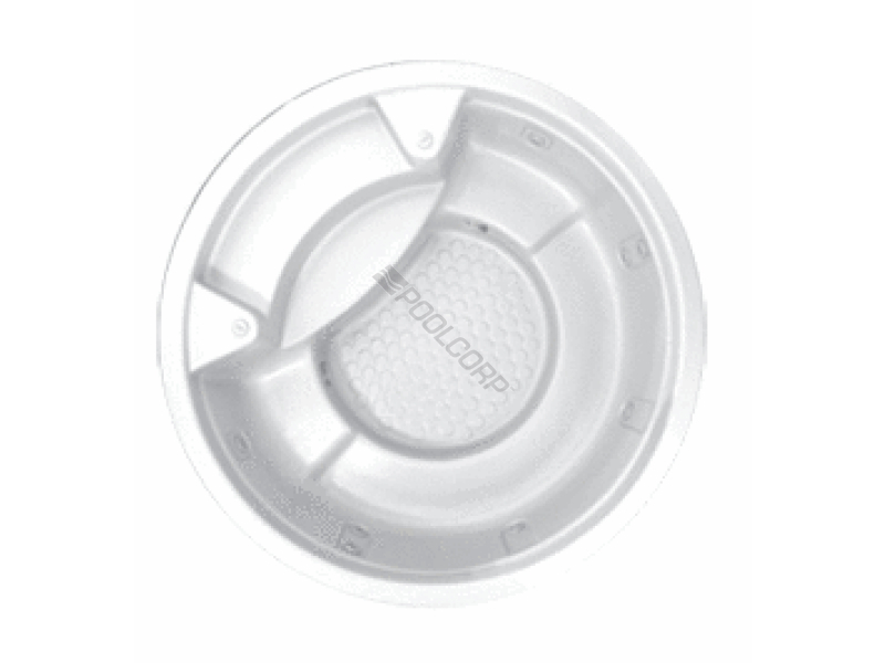 plumbed/foamed white spa shell spillover 92 plumbd
