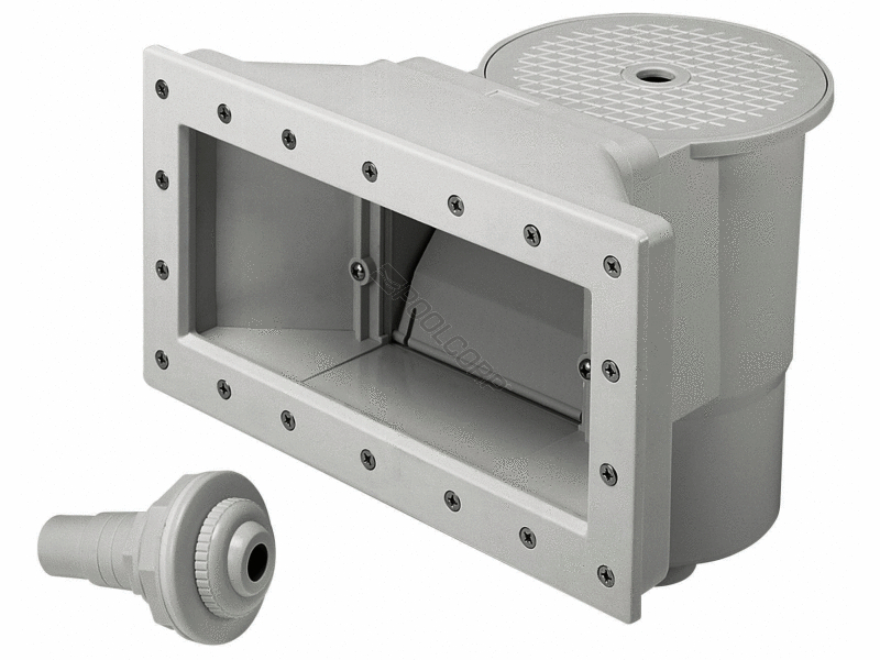 ps002 gry wide mouth ag skimmer w/ support