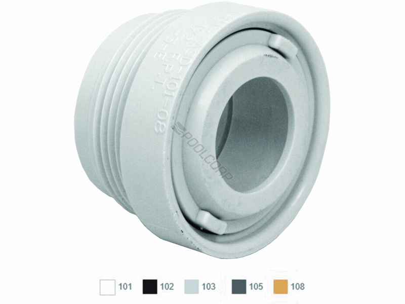 1.5mpt clear return extender w/ .75 orifice