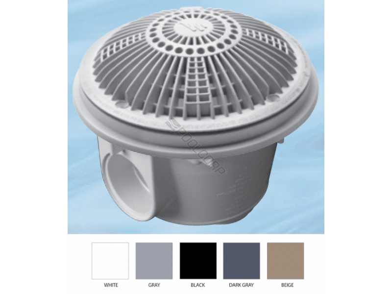 8 2 slip gry vl md w/ tru flo drain cover