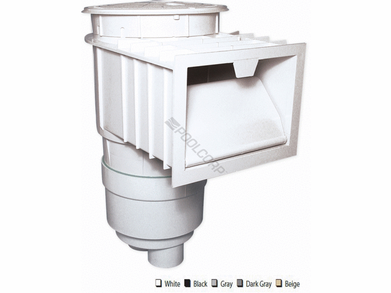 2s gry renegade gunite skimmer w/ float valve