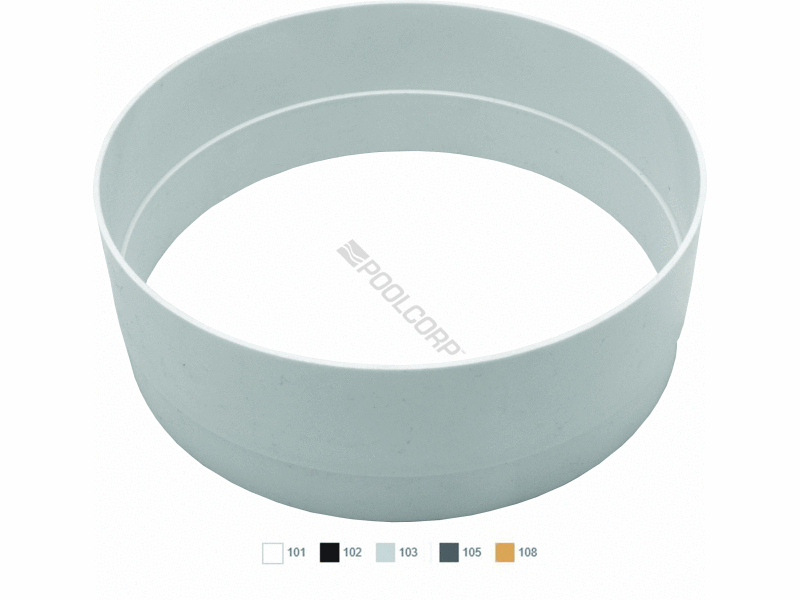 3 white skimmer extension collar